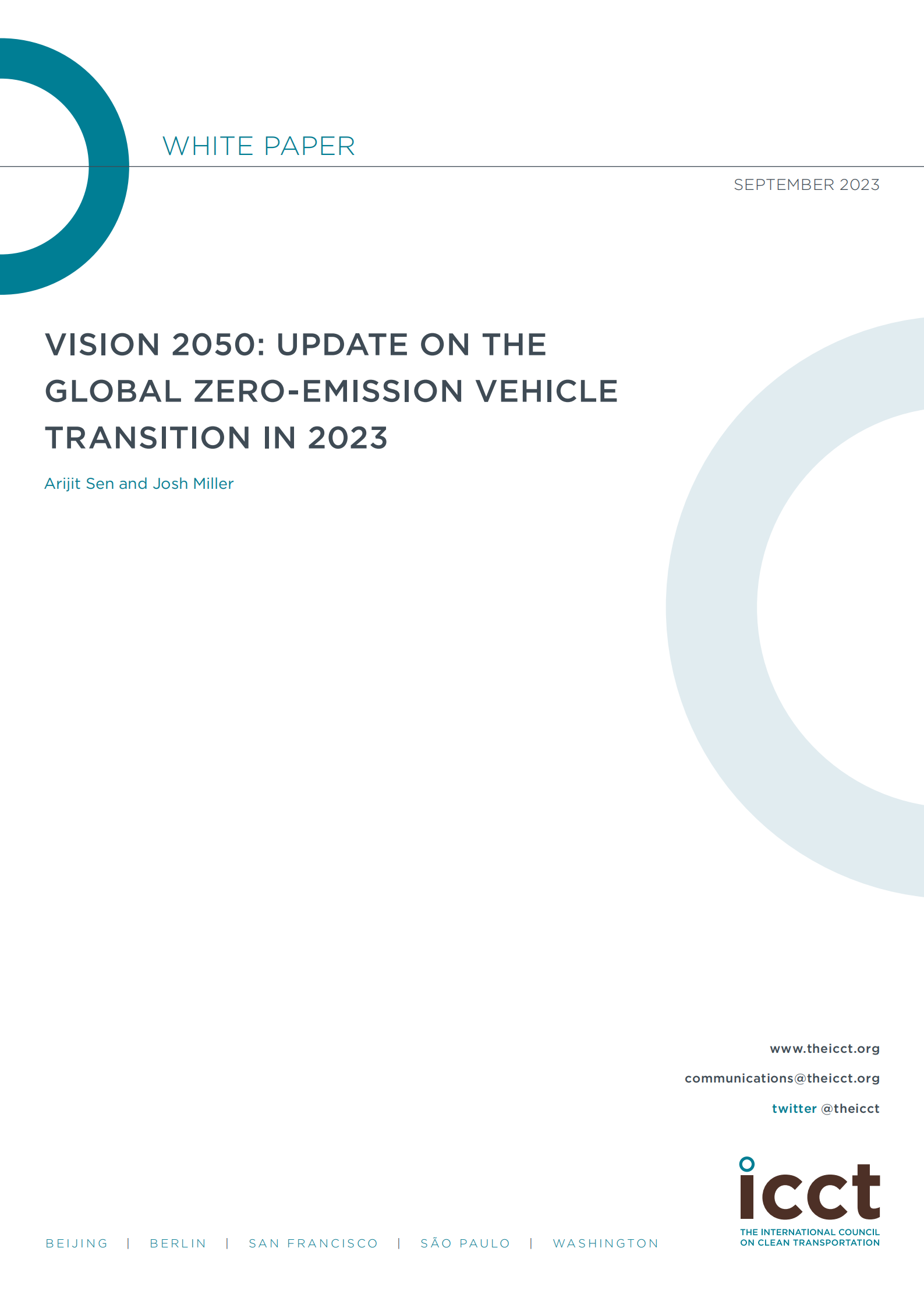 愿景2050：全球汽车零排放转型最新进展（2023）